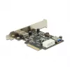 Vidinė sąsajos plokštė DeLOCK 89399, PCIe, 2x USB 3.2 Gen 1, 10 Gbit/s