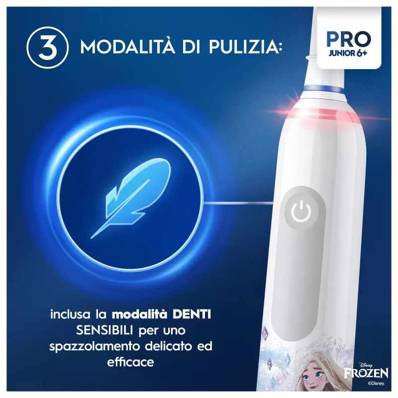 Sukamasis dantų šepetėlis vaikams Oral-B PRO Junior Frozen