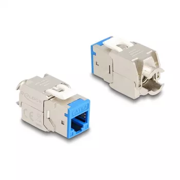 DeLOCK 88113 plokščias RJ-45 keystone modulis mėlynas 10 vnt.