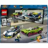 LEGO City 60415 Policijos automobilis ir raketinis automobilis – 213 dalių, 2 minifigūrėlės, nuo 6 metų
