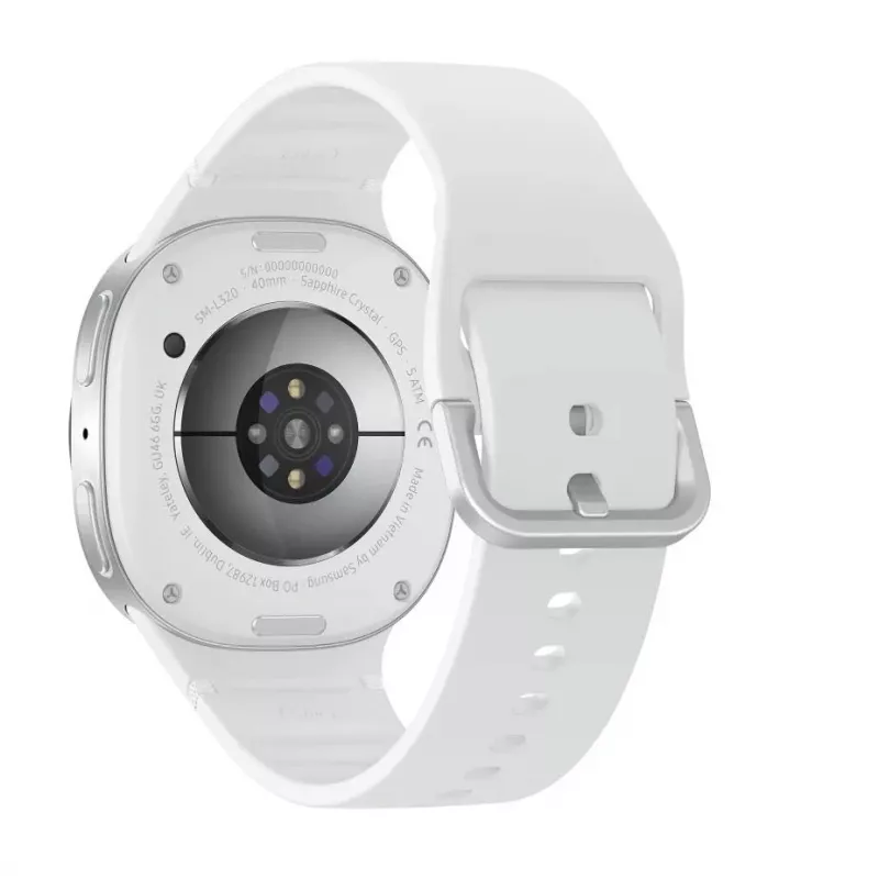 Samsung Galaxy Watch8 3.3 cm (1,3 colio) AMOLED 40 mm Skaitmeninis 438 x 438 pikselių Liečiamas ekranas Sidabrinis Wi-Fi GPS (palydovas)