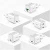 Sieninis USB-C / USB-A įkroviklis YENKEE YAC G38 20W 3A Power Delivery