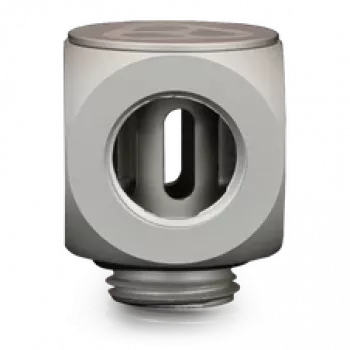Thermal Grizzly DeltaMate Rotary T – vandens aušinimo jungtis, matinis nikelis, 1 vnt. (TG-DM-FIT-0204)