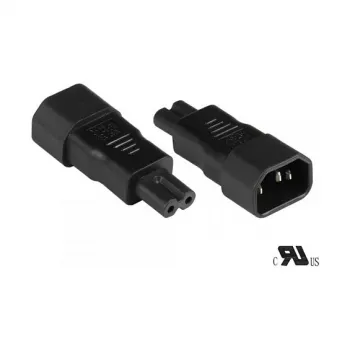 GoodConnections C14 > C7 (ST-BU) IEC prietaiso maitinimo adapteris juodas