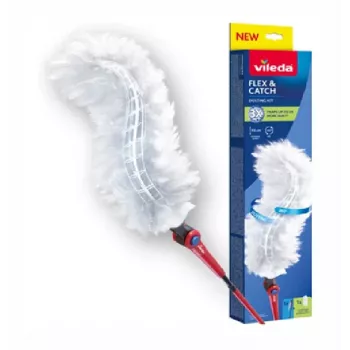 Vileda šluota su ilga rankena + 1 Flex&Catch antgalis