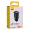 Automobilinis įkroviklis Baseus Gain Pro Universal Black — 2× USB 2.0, 2,4 A vienam prievadui, įėjimas 12–24 V, 5 V išėjimas