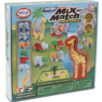 MALIK Magnetic Mini Animals Jungle model 62323 – magnetinių gyvūnėlių rinkinys