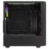 PC korpusas SAVIO Noctis Glass RGB – juodas, ATX/Micro-ATX, 210×410×450 mm, 3×120 mm priekiniai ventiliatoriai