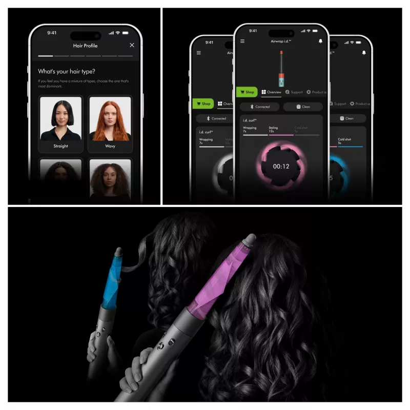 Dyson Airwrap i.d. Multistyler Šiltas Rožinis, Rožinis Auksas 1300 W 2.675 m