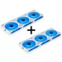 LIAN LI UNI FAN SL-INF 120 ARGB Reverse Blade PWM ventiliatorių rinkinys – 6 vnt., balti