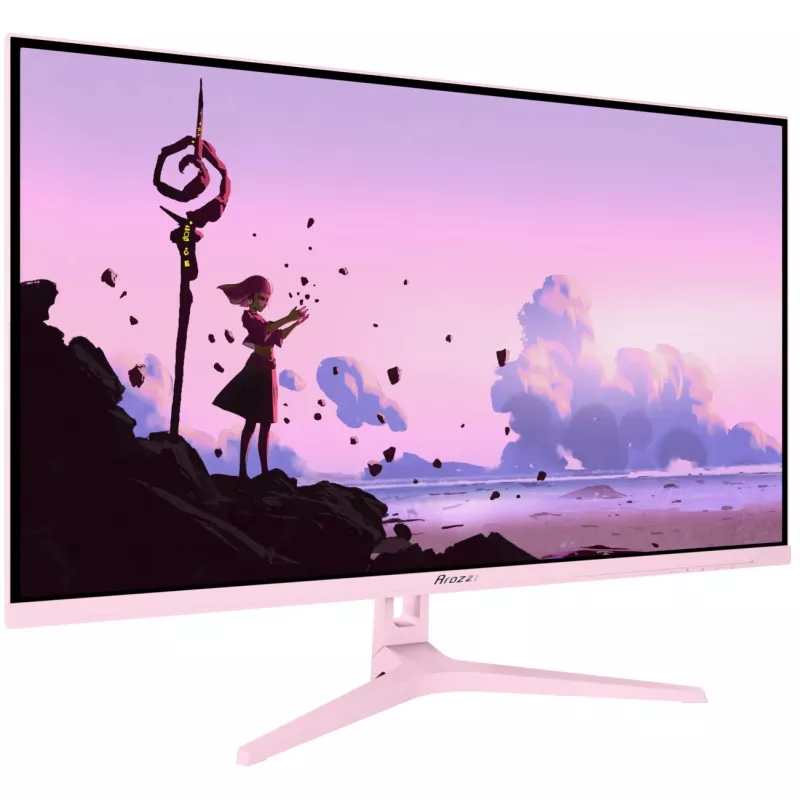 Monitorius Arozzi Nova 32 colių (80 cm) 2560×1440 Quad HD LED 1 ms 16:9 rožinis su garsiakalbiais ir VESA