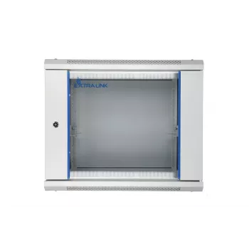 Extralink sieninis Rack spintos korpusas 9U 600x600 pilkas