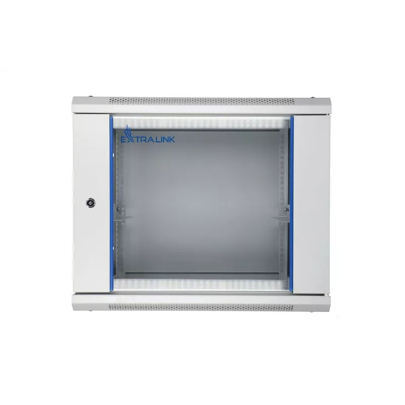 Extralink sieninis Rack spintos korpusas 9U 600x600 pilkas