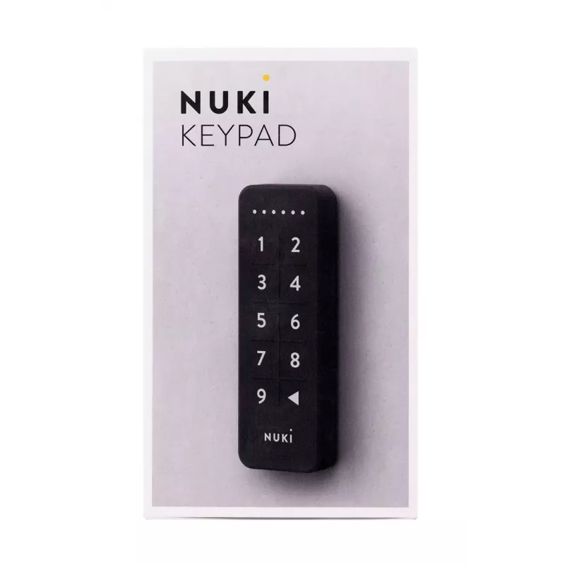 Nuki Keypad, 220284, kodo įvedimo klaviatūra Nuki Smart Lock, juoda