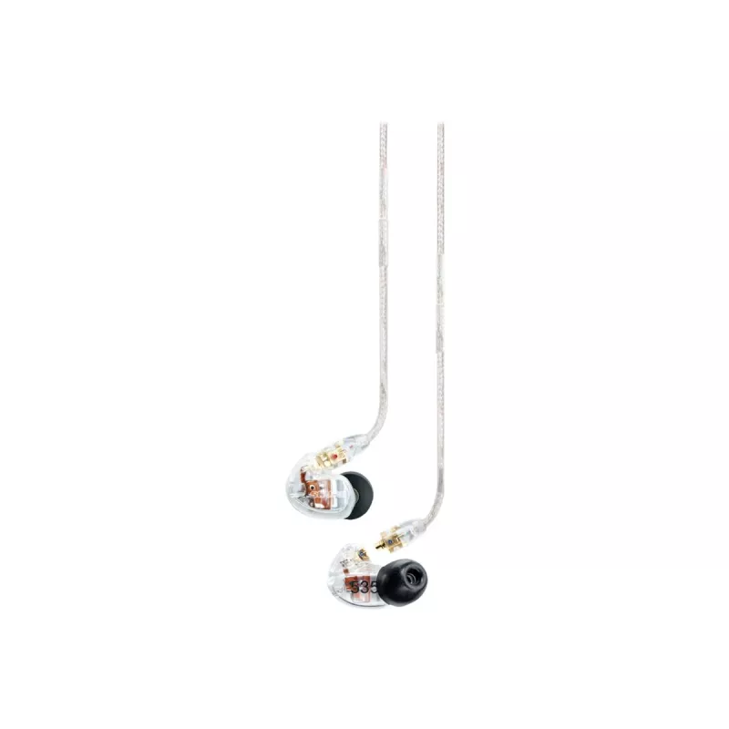Shure SE535 laidinės ausinės į ausį scenai/studijai skaidrios