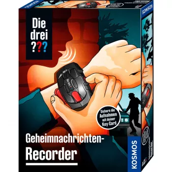 Die drei Geheimnachrichten-Recorder – slaptųjų pranešimų įrašymo detektyvų rinkinys