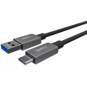 USB laidas Emtec ECCHAT700TCU3 1,2 m USB 3.2 Gen 2 juodas