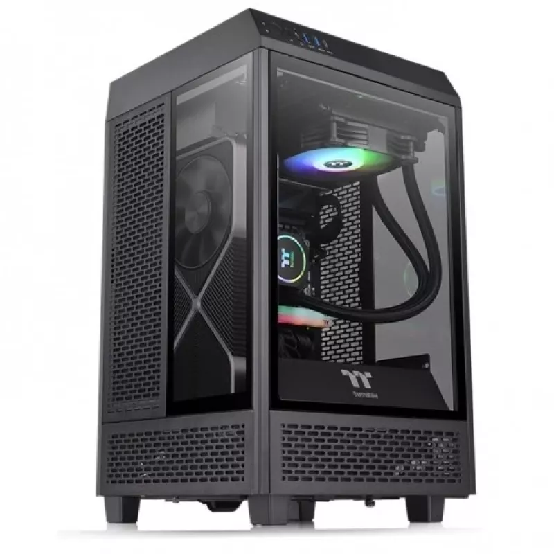 PC korpusas Thermaltake The Tower 100 Mini Tower Juodas