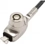 Manhattan Laptop Lock (Nano) su dviem raktais, suderinamas su Nano tipo spynomis, 1,5 m kabelis, apsauga nuo vagystės, tvirtas plieninis kabelis su skaidria PVC apvalkalu, nešiojamam kompiuteriui, viso gyvenimo garantija