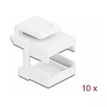 Keystone dangtelis DeLOCK 86807 baltas šviesolaidinėms jungtims 10 vnt.