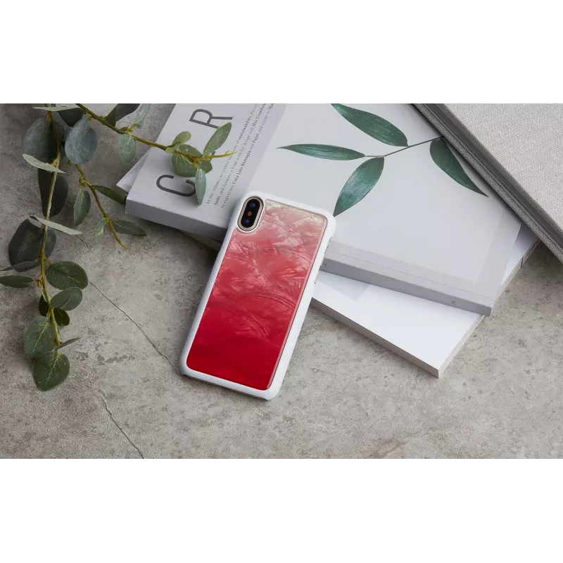 Telefono dėklas iKins, skirtas iPhone XS / iPhone X — Pink Lake White, apsauginis dangtelis