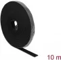 Montavimo juosta DelOCK Velcro juosta ant ritinio L 10 m x W 15 mm pilka
