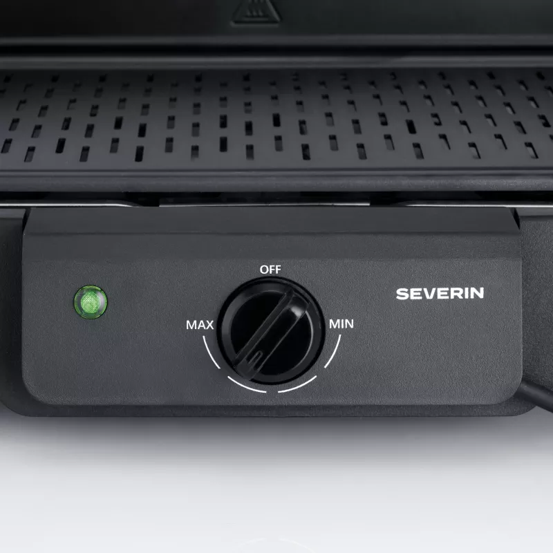 Stalinis elektrinis grilis SEVERIN PG 8595 — 2000 W, stačiakampė grotelė, juodas