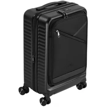 Kelioninis lagaminas Rivacase 8180 Clark ECO – rankinis bagažas, kietas korpusas, juodas