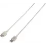 Renkforce USB 2.0 jungiamasis kabelis [1x USB 2.0 kištukas A - 1x USB 2.0 lizdas A] 3,00 m skaidrus (RF-4538152)