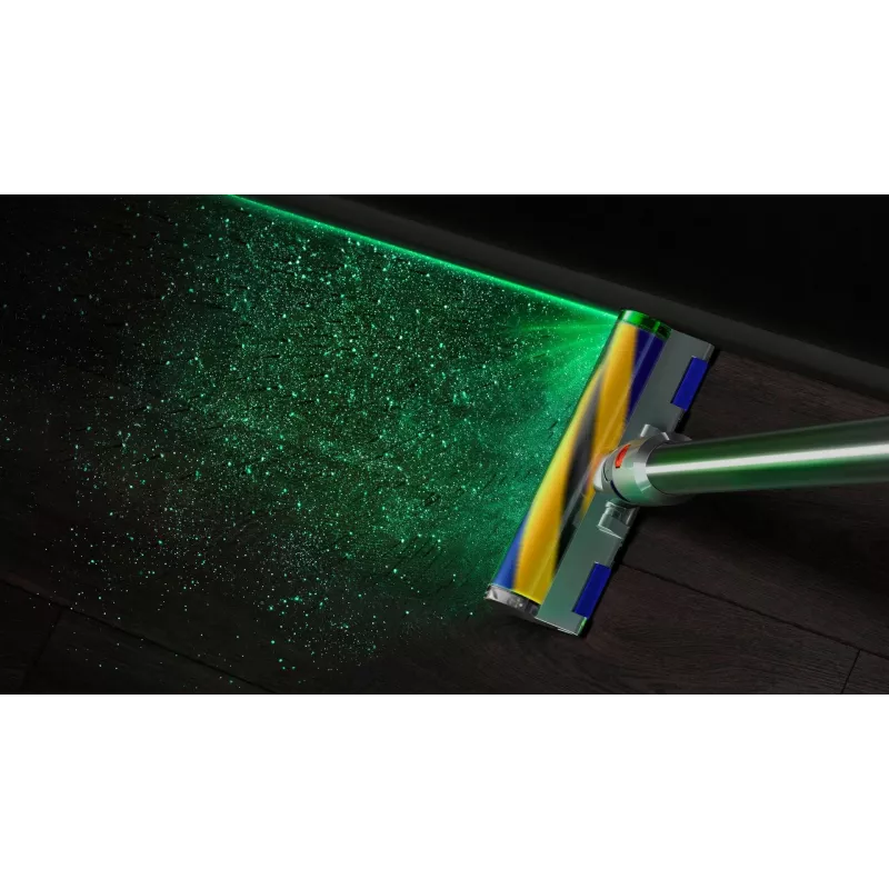 Belaidis dulkių siurblys Dyson V15 Detect Absolute, nikelio/gelsvos spalvos, 446986-01