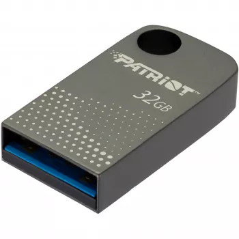 Patriot FLASHDRIVE Tab300 32GB USB 3.2 120MB/s, mini, aliuminis, sidabrinis