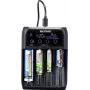 VOLTCRAFT IPC-2 įkroviklis NiMH, NiCd, LiIon, LiFePO baterijoms: Mini (AAAA), Micro (AAA), Mignon (AA), Baby (C), Sub-C, A, 10440, 14500, 14650, 16340, 17355, 17500, 17650, 17670 (IPC-2)