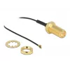 Anteninis kabelis DeLOCK RP-SMA lizdas fiksavimo veržle į I-PEX MHF 4 kištuką 0,81 mm 35 cm