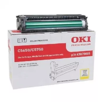 Originalus OKI C5650 C5750 vaizdo būgnas geltonas (43870005)