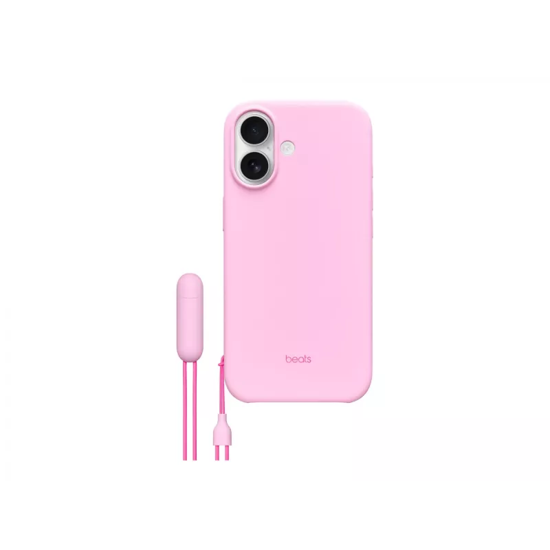Dėklas su stovu iPhone 17 Apple Beats su MagSafe ir fotoaparato valdymu, Pebble Pink, PC & mikropluoštas