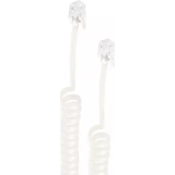 shiverpeaks ®-BASIC-S-Telefono ragelio spiralinis laidas 2x 4P4C, juodas, 5,0 m (BS70135-5)