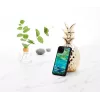 iKins dėklas iPhone 11 Pro su vandens lelijų raštu, juodas