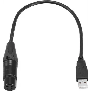 Garso kabelis Eurolite 51860118 0,4 m XLR moteriškas USB vyriškas juodas