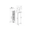 Whirlpool šaldytuvas WHSD18A013D1 įmontuojamas, 306 L, E energijos klasė, 30 dB, nerūdijantis plienas