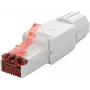 Goobay CAT 6 lauke montuojamas RJ45 kištukas UTP neekranuotas – 5,0–8,5 mm (65942)