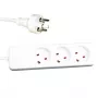 Prailginimo laidas Garbot 24155123-7EE 7 m 3 AC lizdai(-ų) Vidiniam naudojimui Baltas