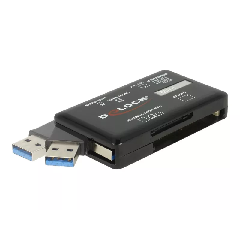 DeLOCK SuperSpeed USB kortelių skaitytuvas CF SD Micro SD MS M2 xD 5 Gbps