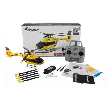Sraigtasparnis Amewi ADAC H145 Brushless 6 kanalų 6G RTF