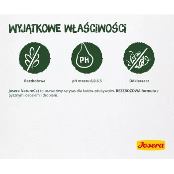 Sausas kačių ėdalas JOSERA NatureCat Adult Paukštiena ir Lašiša 2 kg, be grūdų, 33% baltymų, 20% riebalų