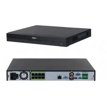 Dahua Technology WizSense DHI-NVR5208-8P-EI tinklinis vaizdo registratorius 1U juodas