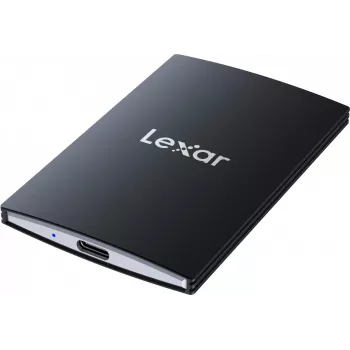 Nešiojamas SSD Lexar SL500 1 TB – USB Type-C, USB 3.2 Gen 2x2, iki 2000 MB/s, aliuminio korpusas, 0,043 kg, juodas
