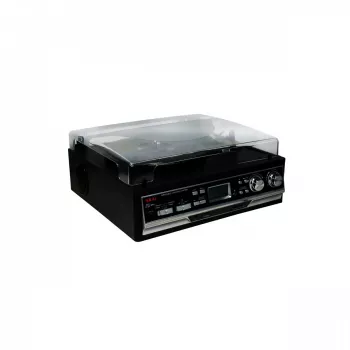 Patefonas AKAI ATT-15SE (modelis ATT-300CC) – diržinė pavara, rankinis valdymas, 33/45 aps./min.
