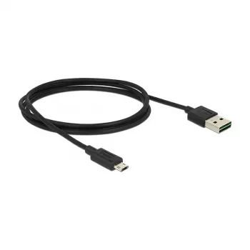USB kabelis DeLOCK 83844 USB 2.0 1m USB A Micro-USB B Juodas