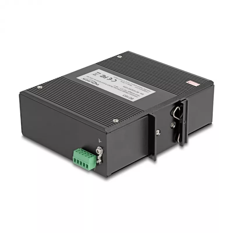 Pramoninis 8 prievadų Gigabit Ethernet jungiklis DELOCK 80163, nemodifikuojamas, metalinis korpusas