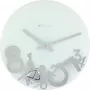 NeXtime laikrodis 8115 Dropped, Ø43 cm, sieninis, sidabrinis
